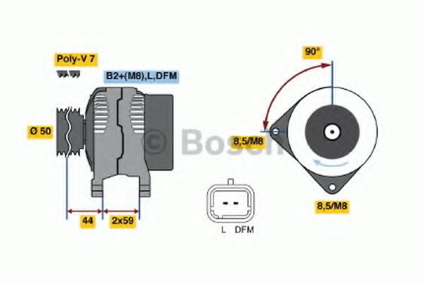 BOSCH - 0 986 046 260 - Генератор (Генератор)