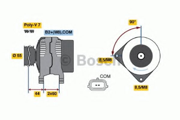 BOSCH - 0 986 046 440 - Генератор (Генератор)