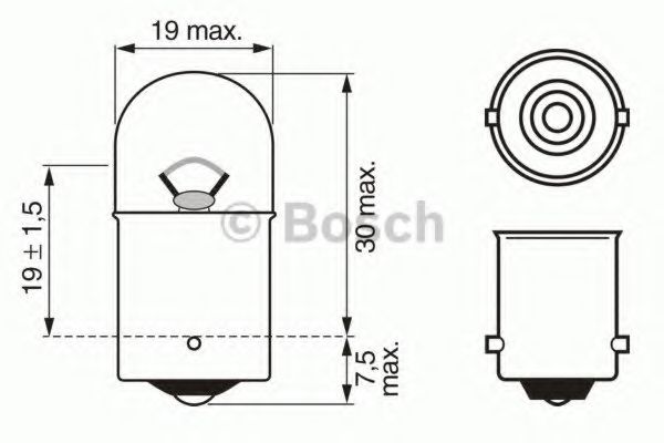 BOSCH - 1 987 302 204 - Лампа накаливания, фонарь указателя поворота (Сигнализация)