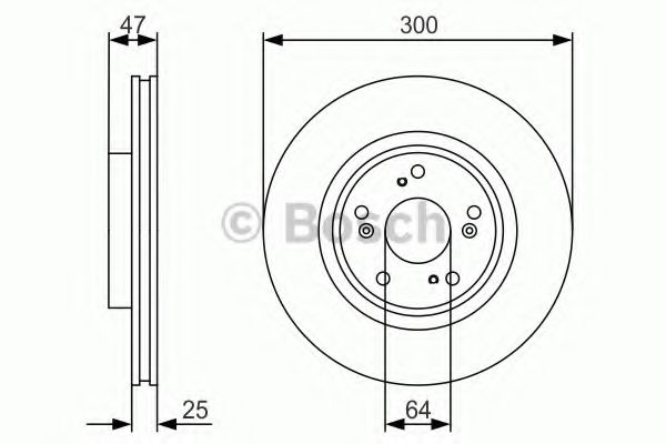 BOSCH - 0 986 479 R24 - Тормозной диск (Тормозная система)