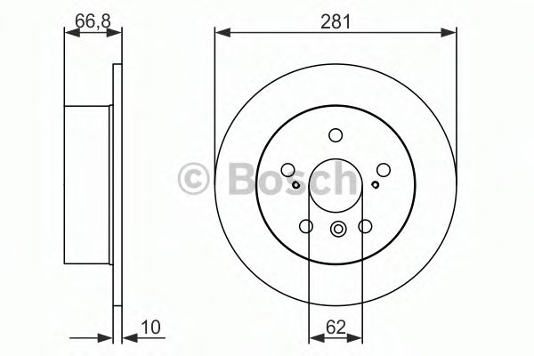 BOSCH - 0 986 479 C21 - Тормозной диск (Тормозная система)