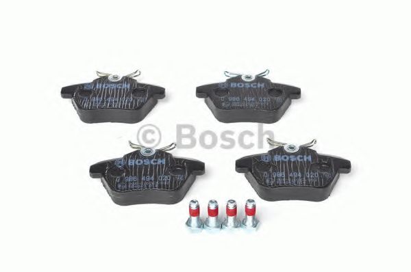 BOSCH - 0 986 494 020 - Комплект тормозных колодок, дисковый тормоз (Тормозная система)