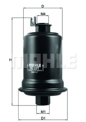 KNECHT - KL 231 - Топливный фильтр (Система подачи топлива)