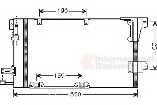 VAN WEZEL - 37005251 - Конденсатор, кондиционер (Кондиционер)