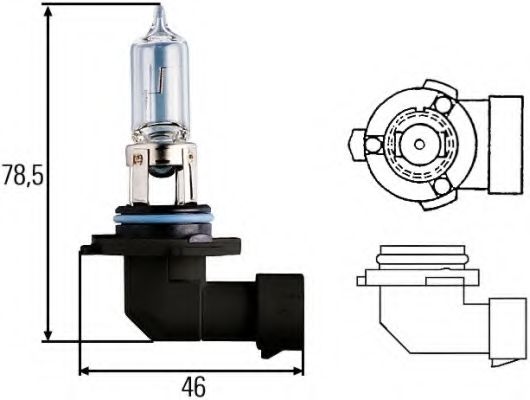 HELLA - 8GH 005 635-121 - Лампа накаливания, фара дальнего света (Освещение)