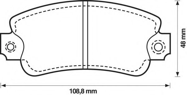 BENDIX - 571297B - Комплект тормозных колодок, дисковый тормоз