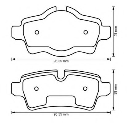 BENDIX - 573200B - Комплект тормозных колодок, дисковый тормоз