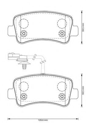 BENDIX - 573359B - Комплект тормозных колодок, дисковый тормоз