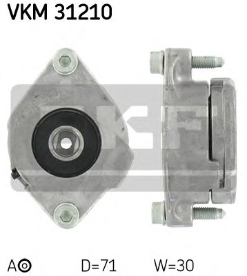 SKF - VKM 31210 - Натяжной ролик, поликлиновойремень (Ременный привод)