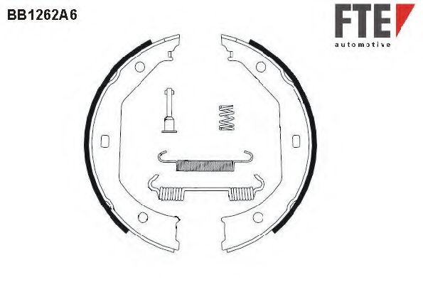 FTE - BB1262A6 - Комплект тормозных колодок, стояночная тормозная система (Тормозная система)