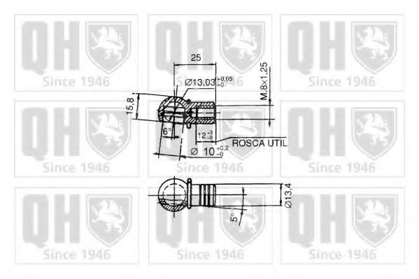 QUINTON HAZELL - 128393 - Газовая пружина, крышка багажник