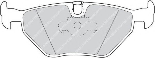 FERODO - FDB1075 - Комплект тормозных колодок, дисковый тормоз (Тормозная система)