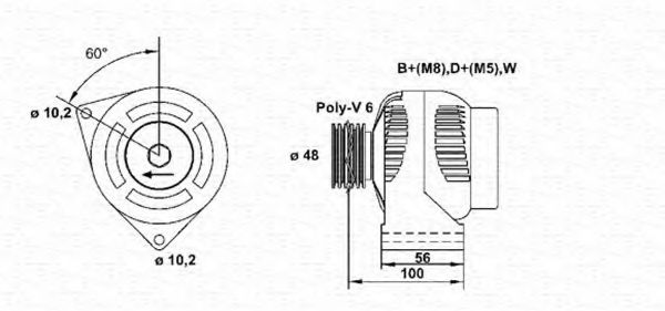 MAGNETI MARELLI - 943356513010 - Генератор (Генератор)