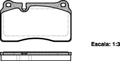 REMSA - 1200.00 - Комплект тормозных колодок, дисковый тормоз (Тормозная система)