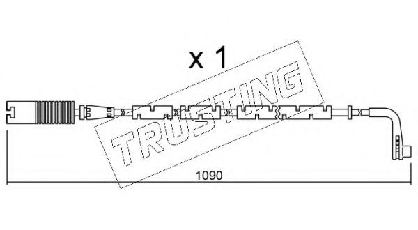 TRUSTING - SU.206 - Сигнализатор, износ тормозных колодок (Тормозная система)