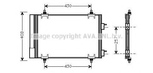 AVA QUALITY COOLING - CNA5230D - Конденсатор, кондиционер (Кондиционер)