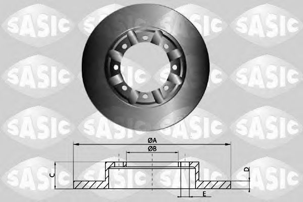 SASIC - T611001 - Тормозной диск (Тормозная система)