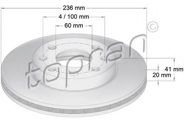 TOPRAN - 200 942 - Тормозной диск (Тормозная система)