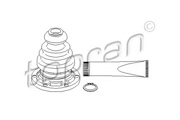 TOPRAN - 104 078 - Комплект пылника, приводной вал (Привод колеса)