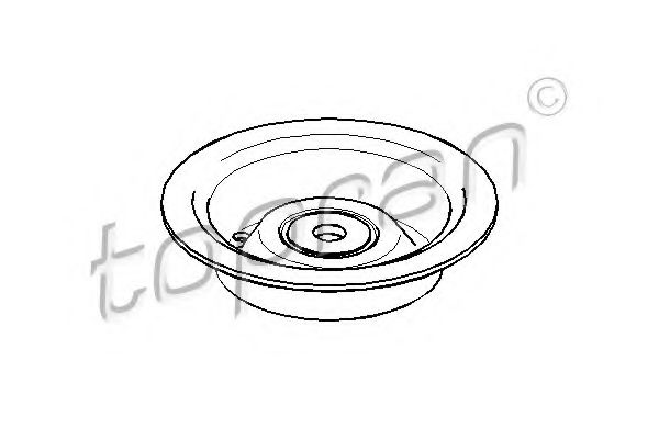 TOPRAN - 205 454 - Тарелка пружины (Подвеска / амортизация)