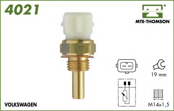 MTE-THOMSON - 4021 - Датчик, температура охлаждающей жидкости (Охлаждение)