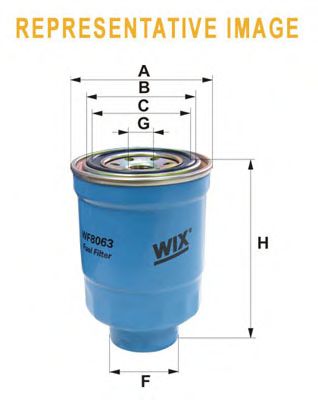 WIX FILTERS - WF8061 - Топливный фильтр (Система подачи топлива)