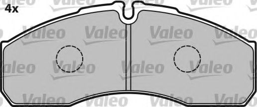 VALEO - 541663 - Комплект тормозных колодок, дисковый тормоз (Тормозная система)