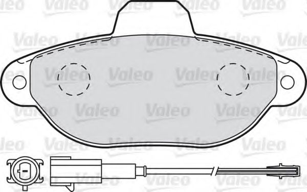 VALEO - 598987 - Комплект тормозных колодок, дисковый тормоз (Тормозная система)