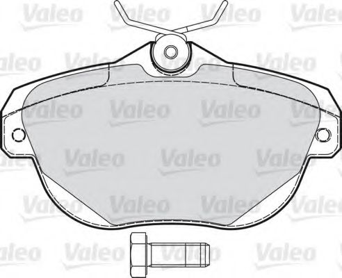 VALEO - 598939 - Комплект тормозных колодок, дисковый тормоз (Тормозная система)