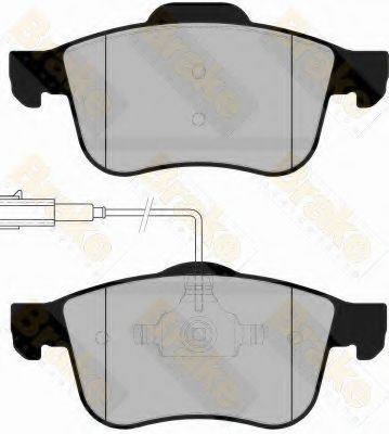 BRAKE ENGINEERING - PA1683 - Комплект тормозных колодок, дисковый тормоз (Тормозная система)