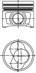 KOLBENSCHMIDT - 40408620 - Поршень (Кривошипношатунный механизм)