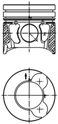 KOLBENSCHMIDT - 99700600 - Поршень (Кривошипношатунный механизм)