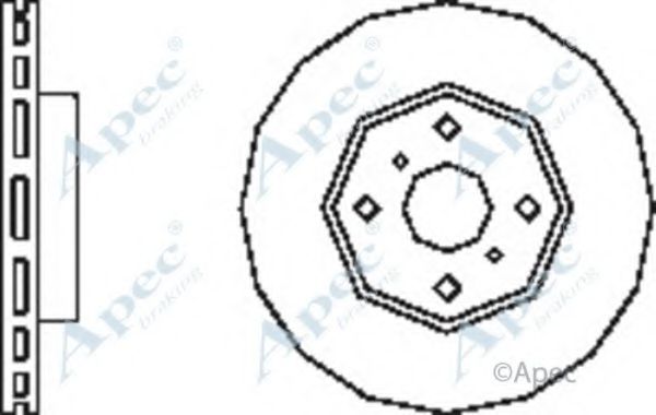 APEC BRAKING - DSK2515 - Тормозной диск (Тормозная система)