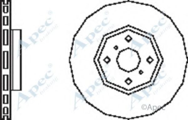 APEC BRAKING - DSK2517 - Тормозной диск (Тормозная система)