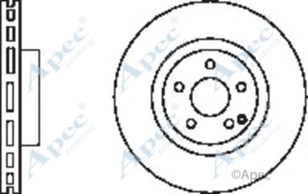 APEC BRAKING - DSK2417 - Тормозной диск (Тормозная система)