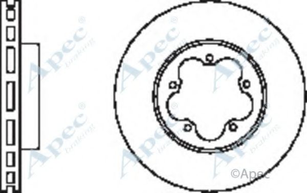 APEC BRAKING - DSK2425 - Тормозной диск (Тормозная система)