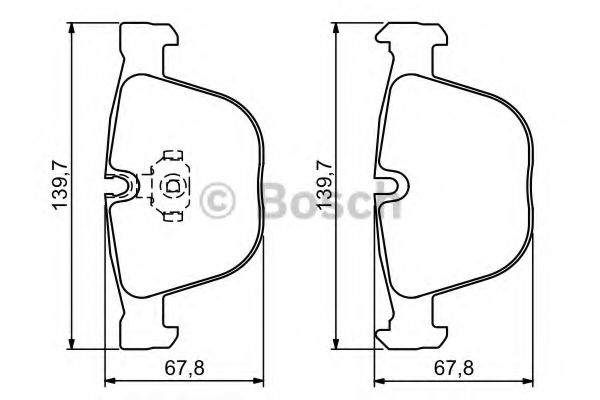 BOSCH - 0 986 494 325 - Комплект тормозных колодок, дисковый тормоз (Тормозная система)