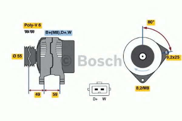 BOSCH - 0 123 320 006 - Генератор (Генератор)