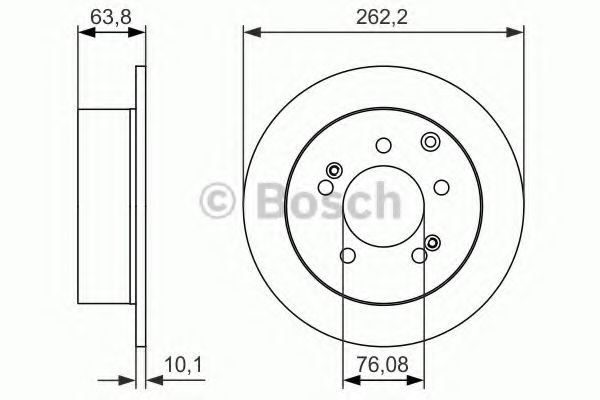 BOSCH - 0 986 479 061 - Тормозной диск (Тормозная система)