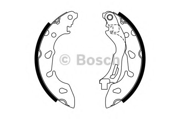 BOSCH - 0 986 487 772 - Комплект тормозных колодок (Тормозная система)