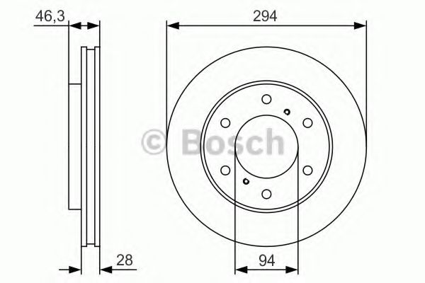 BOSCH - 0 986 479 S63 - Тормозной диск (Тормозная система)