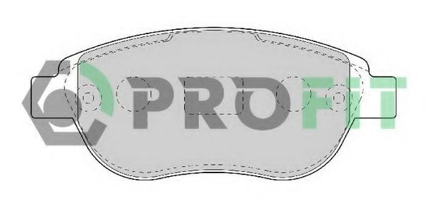 PROFIT - 5000-1476 - Комплект тормозных колодок, дисковый тормоз (Тормозная система)