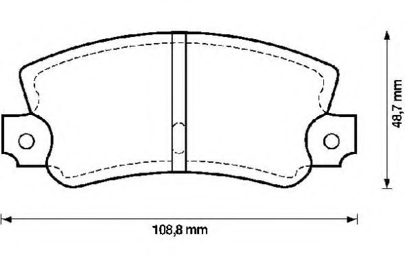 BENDIX - 571475B - Комплект тормозных колодок, дисковый тормоз