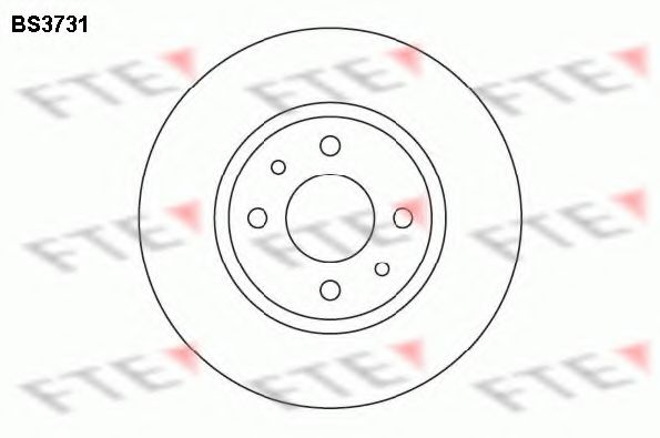 FTE - BS3731 - Тормозной диск (Тормозная система)
