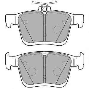DELPHI - LP2490 - Комплект тормозных колодок, дисковый тормоз (Тормозная система)