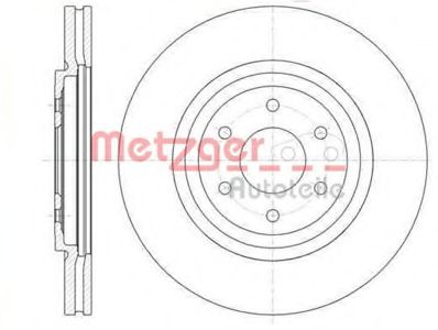 METZGER - 61348.10 - Тормозной диск