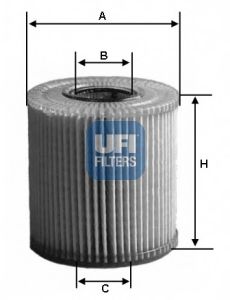 UFI - 25.039.00 - Масляный фильтр (Смазывание)