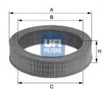 UFI - 27.156.00 - Воздушный фильтр (Система подачи воздуха)