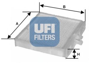 UFI - 53.106.00 - Фильтр, воздух во внутренном пространстве (Отопление / вентиляция)