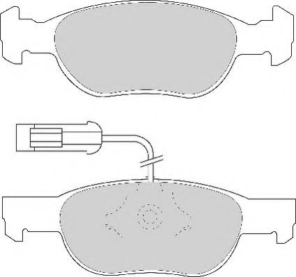 NECTO - FD6643A - Комплект тормозных колодок, дисковый тормоз (Тормозная система)